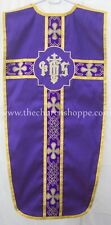 Violet and White Reversible American Military Travel Vestment  & 5pc mass set picture