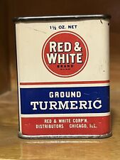 vintage Red & White Brand spice tin circa 1962 picture