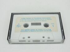 Vintage Lodge System of Candidate Information Grand Lodge of Texas Cassette Rare picture