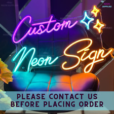 Custom LED Neon LOGO Sign Customized Name Personalize Bar Light Home Decor Wall picture