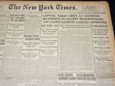 1920 FEBRUARY 2 NEW YORK TIMES - INFLUENZA DROPS OPTIMISNM FEARED - NT 7858 picture