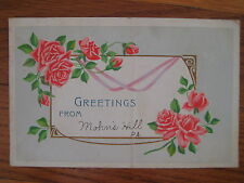 1908 vintage Greetings Mohn's Hill PA POSTCARD Sinking Spring Shanesville mohns picture