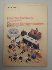 Vintage SIEMENS Discrete Semiconductors Brochure Catalog 1984 English German picture
