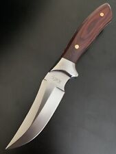 K&G 9” Fixed Blade Clip Point Hunting Knife Rosewood Handle-4207 picture
