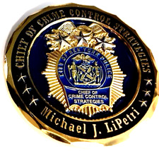 RARE NYPD 3D THREE STAR CHIEF OF CRIME CONTROL STRATEGIES 1.99