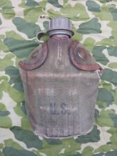 Vietnam US Army Plastic Canteen Dtd 1964 & Cup w/M1956 Canvas Cover picture