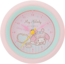 New JAPAN Sanrio My Melody Sweet Heart Sleep Tight Alarm Time Clock Pink Rabbit picture