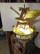 Vintage Michelob Eagle Hanging Lamp Sign. Lights Up & Rotates Perfectly Sweet picture
