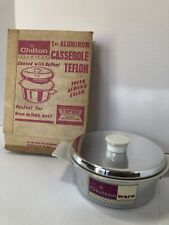 Vintage Chilton 1 Quart Aluminum Casserole Pan Teflon DuPont Almond picture