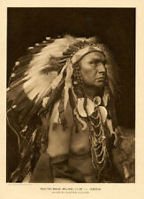 THE VANISHING RACE - 36- WHITE MAN RUNS HIM  - CHIEF CUSTER SCOUT - 1925 picture