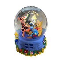 Disney Winnie The Pooh Snow Globe Musical Dreidel Hanukah Party Tigger Rabbit picture