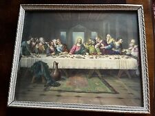 Vintage Framed Last Supper By brunozetti 11x9 picture