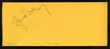 Sylvia Sidney d1999 signed 2x5 cut autograph on 9-8-47 at L. A. Tennis Club picture