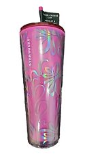 Starbucks Holiday 2023 Hot Pink With Silver Ribbon Color Change Venti Tumbler  picture