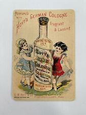 Victorian Trade Card Hoyt's German Cologne Lowell Mass E. W. Hoyt picture