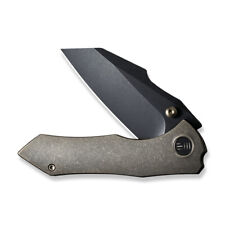 WE Knife High-fin 22005-2 Frame Lock 20CV Steel Bronze Titanium Pocket Knives picture