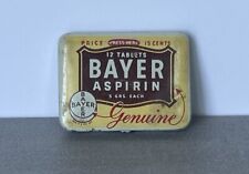 Vintage Bayer Aspirin Metal Tin picture