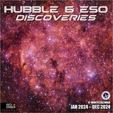 RED EMBER Hubble & ESO Discoveries 2024 Hangable Monthly Wall Calendar | 12