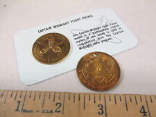OVALTINE Captain Midnight 1970s SKELLY GAS COIN reissue premium paper (2 coins) picture