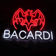 Bacardi Rum Neon Commercial LED Sign Wall Decor Bar Store Party Lights Man Cave picture