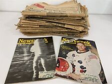 Large Collection 1969 Apollo 11 Moon Landing Newspaper Detroit Free Press News picture
