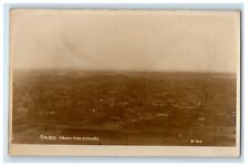c1920's Aerial View Of Cairo From The Citadel Egypt RPPC Photo Vintage Postcard picture