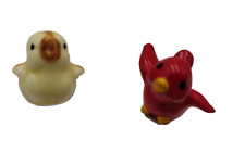 Vintage Little Bug House Red  Cardinal And Yellow Duck  1.5 Inch Minis picture