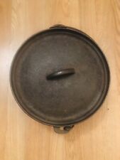VINTAGE Cast Iron #10 CO STAMP 10” DUTCH OVEN W Lid Three Feet Foot Made In USA picture