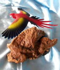SCARLETT MACAW  PARROT Sculpture by JOHN PERRY 7