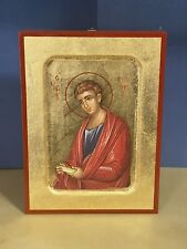 Saint Philip -ORTHODOX WOODEN ICON, CARVED WITH GILDING 6x8 inch picture