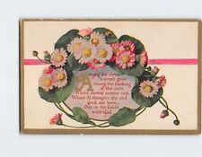 Postcard Among the Clover Scented Grass Flower Art/Text Print picture