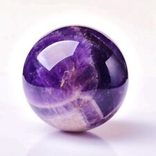 1pc Natural Dreamy Amethyst Sphere 45mm Quartz Crystal Ball Reiki Healing picture