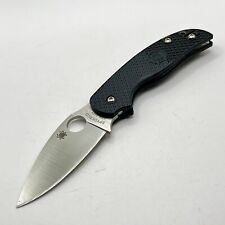 Spyderco Sage 5 Lightweight C123BK Plain Edge Black Pocket Knife - Unused picture