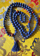 Custom Design USA Top Quality 8mm Lapis Lazuli Tibet Buddhist Prayer Beads Mala picture