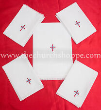 Altar Linen Set of 5, 1 Corporal, 2 Purificator 2 towel Vestments-Church-Priest picture