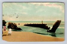 Salisbury Beach MA-Massachusetts, the Old Wreck, Antique Vintage Postcard picture