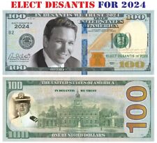 100 pack In Desantis We Trust 2024 Updated Dollar Bills Funny Money Maga picture