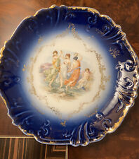 antique hand painted bavarian plate picture