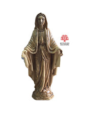 Huge Holy Mary Olive Wood Artist Figure 50Cm Bethlehem Christian Catholic Crafts picture