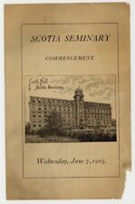 Scotia Seminary 1905 Commencement Program Black Women's College Suffragist  picture
