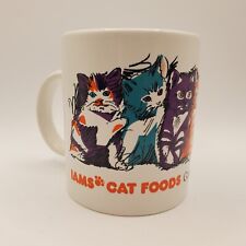 Vintage IAMS CAT FOOD Multi-Color Coffee Tea MUG of Several CATS Kittens picture