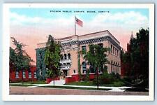 Boone Iowa IA Postcard Ericson Public Library Building Exterior c1940s Vintage picture