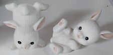 Vintage Set of 2 Playful Bunnies,  Homco Bisque  #1454 Easter Spring Decor picture