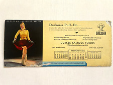 February 1941 Pinup Girl Blotter w/ Miss Iowa Ad for Durkee Foods picture