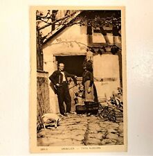 Vintage 30's France Folklore Postcard Engwiller - Types Alsaciens French picture