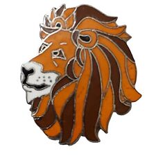 Lions Club Pin King Of Jungle Face Mane Hair Orange LITPC picture