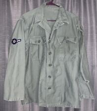 VTG 50s US Army Air Force Sanforized Shirt Jacket Military Utility MED BITSUI picture