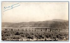 c1930's Vantage Ferry Bridge Across Columbia River Oregon OR RPPC Photo Postcard picture