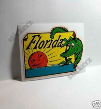 Florida Alligator Vintage Style Travel Decal / Vinyl  Sticker, Luggage Label picture