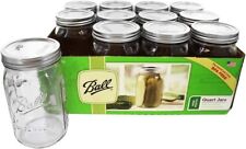 Ball Wide Mouth Quart Canning Jars Lids and Bands Made, 12 Count 32oz Mason Jars picture
